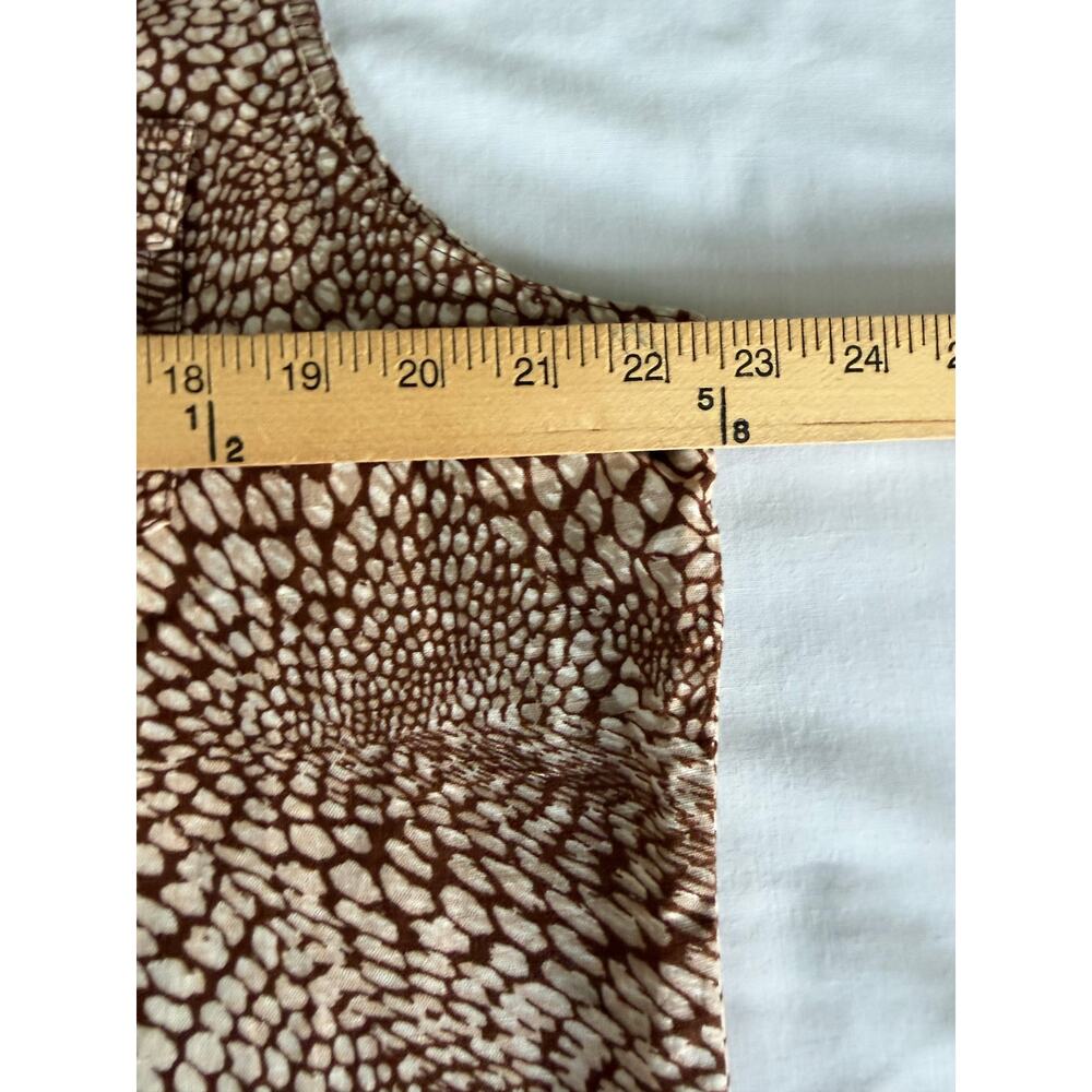 Liz Claiborne Linen/Cotton Sleeveless Shirt XL Earthy Safari - Picture 10 of 11